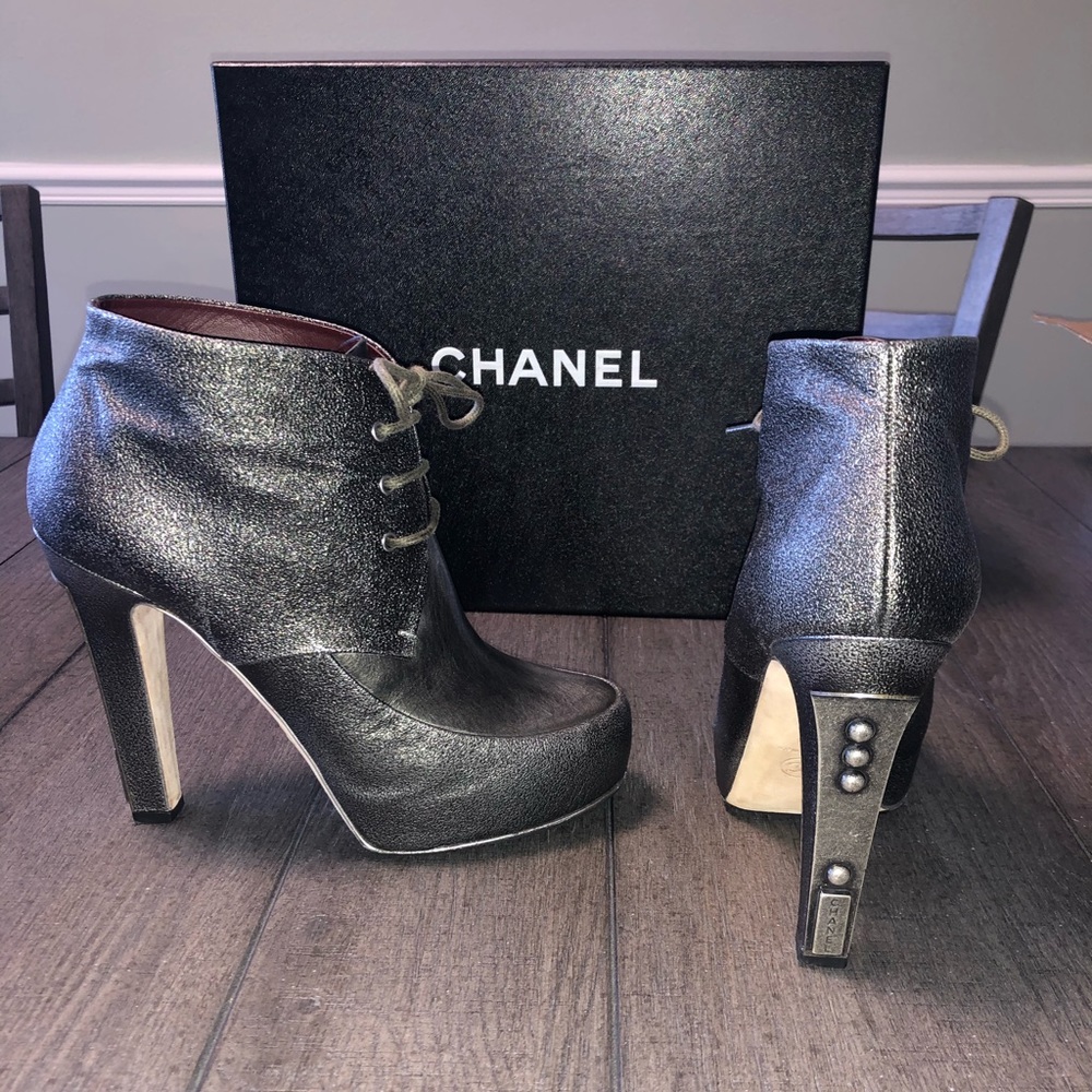 Chanel Logo Heels
